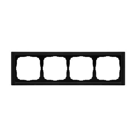 Systeme Electric ArtGallery Pure Матовое органическое стекло Черный Рамка 4-ая