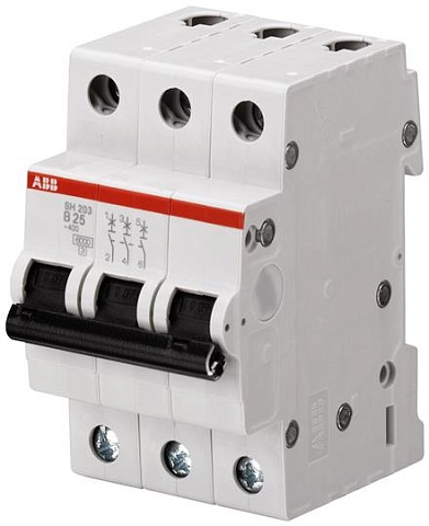 ABB Выключатель автоматический 3-полюсной SH203 C 2