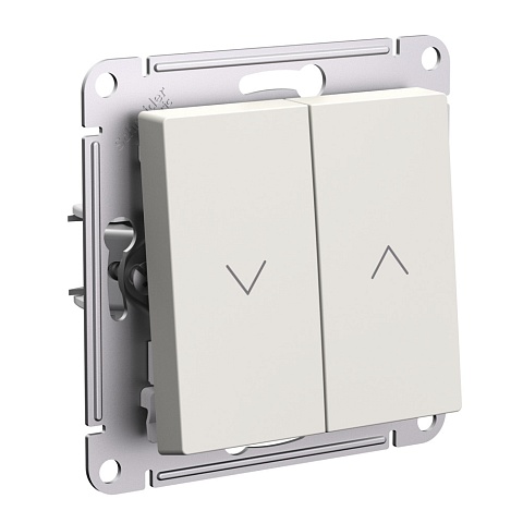 Systeme Electric AtlasDesign Бежевый Выключатель 2-клавишный жалюзи, 10А, механизм