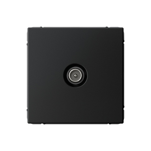 Systeme Electric ArtGallery Карбон TV Розетка проходная 4DB, механизм