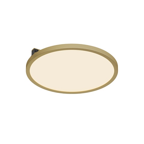 Denkirs DK5763-SB Светильник для трека Shine, серия FLOW 3000 со светодиодом, D198*H27, 48V DC, 15W, RA≥90, 3000K, IP20, сатинированная латунь, алюмин