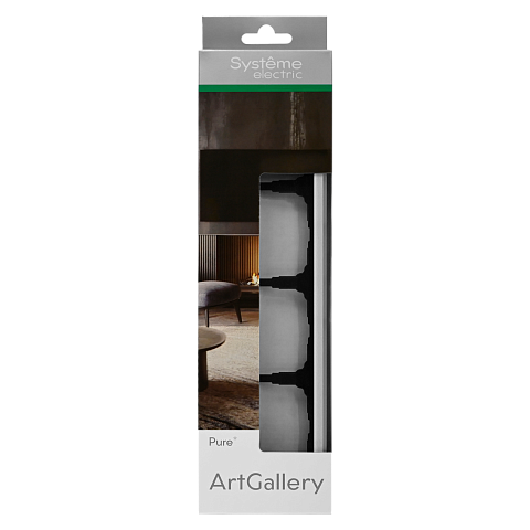 Systeme Electric ArtGallery Pure Органическое стекло Алюминий Рамка 4-ая