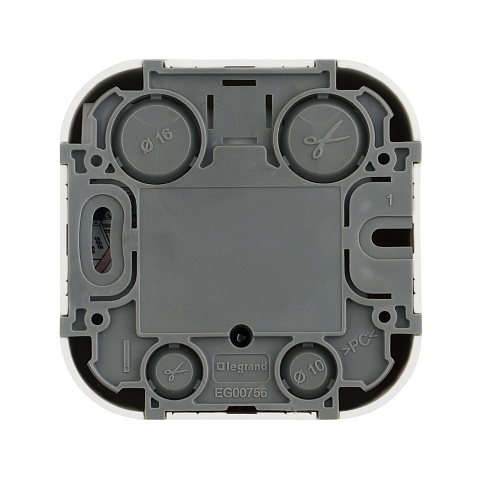 Legrand Quteo Белый Адаптер для 1 или 2 роз. RJ45 Keystone