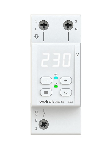 Welrok Реле напряжения для однофазной нагрузки D2W-63