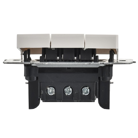 IEK BRITE BASE Белый Выключ. 3-кл. 10А ВС10-3-0-БрБ