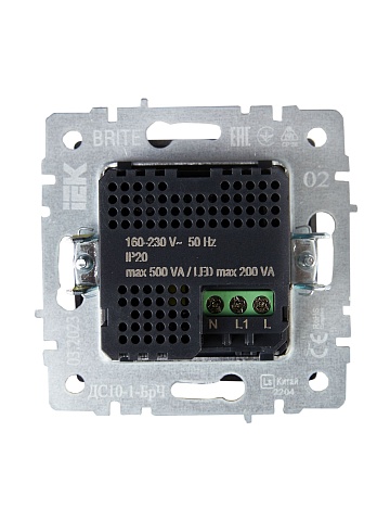 IEK BRITE BASE Черный Датчик движения ДС10-1-БрЧ