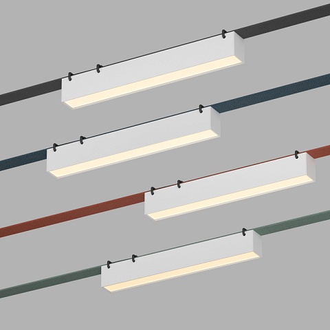 Denkirs DK5575-WH Трековый светильник Belty Linear со светодиодом L323mm H45mm 48V 12W 120° 3000K IP20 белый алюминий