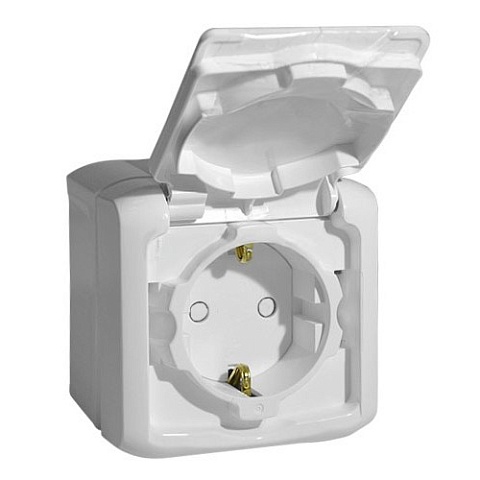 Legrand Quteo Белый Розетка с/з с шт IP44