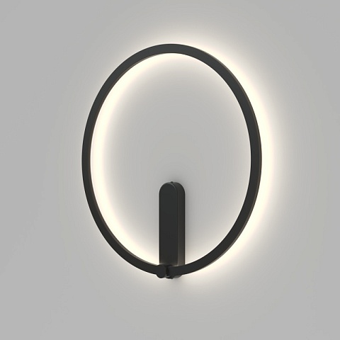 Denkirs DK5035-BK Бра ROUND со светодиодом, IP20, 24W, 3000/4000/6500K, черный, алюминий