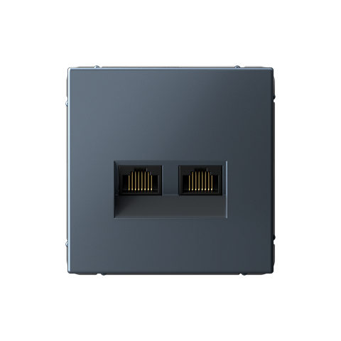 Systeme Electric ArtGallery Грифель Розетка двойная компьютерная RJ45+RJ45, кат. 5е, механизм