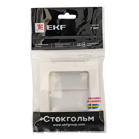 EKF PROxima Стокгольм Белый Рамка 1-ая