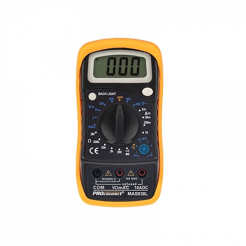 PROconnect Портативный мультиметр MAS838L (DT858L) PROconnect