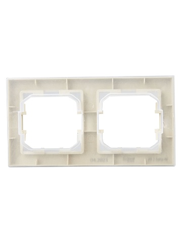 IEK BRITE Рамка 2-местная IP44 РУ-2-БрКр-44 бежевый