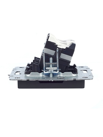 IEK BRITE Розетка компьютерная двойная RJ45 кат.5E РК10-2-БрГ графит
