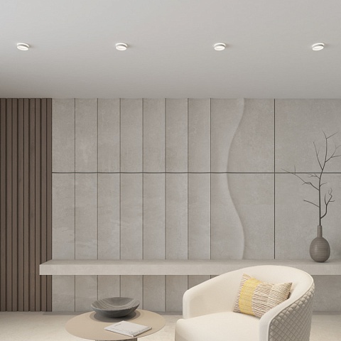 Denkirs DK-DH2010-WH Встраиваемый светильник GLOW, GX53, до 15 Вт, LED, IP20, белый, алюминий, акрил