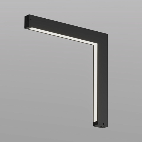 Denkirs DK8015-BK Угловой трековый светильник SMART LINEAR со светодиодом, L312*312, 220V, 18W, 3000-6000К, 120°, IP20, черный