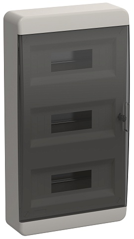 IEK TEKFOR Корпус пласт. ЩРН-П-36 IP41 черн. прозр. дверь