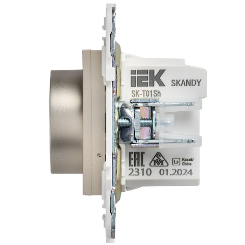 IEK SKANDY Шампань Термостат электронный с индикацией SK-T01Sh