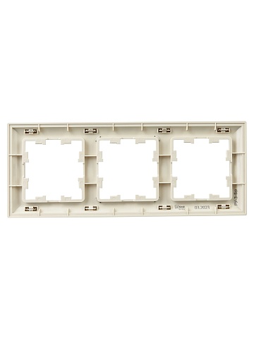 IEK BRITE DECOR Шампань/беж 3D-форма Рамка 3-м РУ-3-Бр