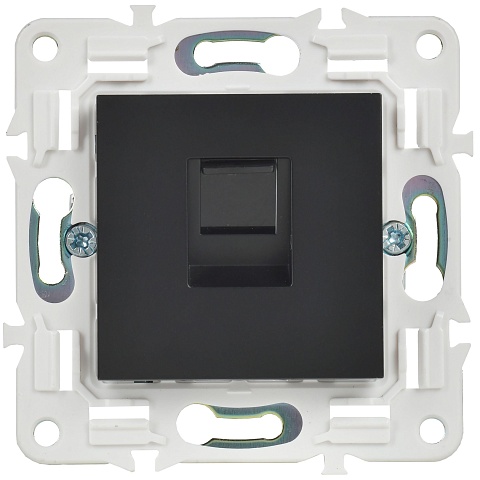 IEK SKANDY Черный Розетка компьютерная RJ45 кат.5E SK-K01Bl
