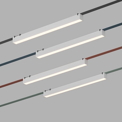 Denkirs DK5577-WH Трековый светильник Belty Linear со светодиодом L642mm H45mm 48V 24W 120° 3000K IP20 белый алюминий