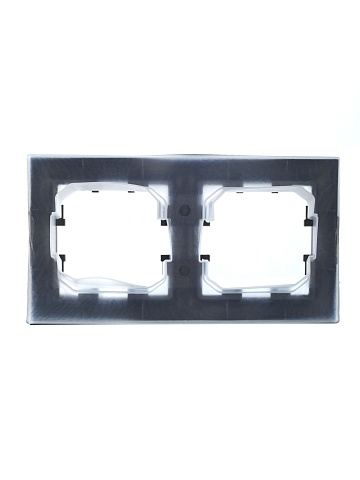 IEK BRITE Рамка 2-местная IP44 РУ-2-БрШ-44 шампань