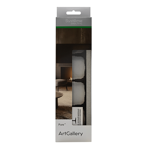 Systeme Electric ArtGallery Pure Камень Сланец Рамка 4-ая