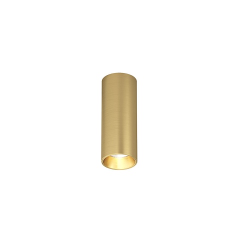 Denkirs DK2615-SB Накладной светильник SHINE TUBE со светодиодом, D45*H115, IP20, 3000К, 7W, RA≥90, сатинированная латунь, алюминий