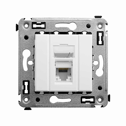 DKC Avanti Белое облако Компьютерная розетка RJ-45 один  категория  6А