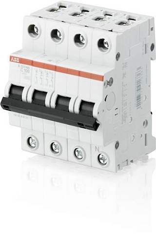 ABB Выключатель автоматический 3P+N S203 B100NA