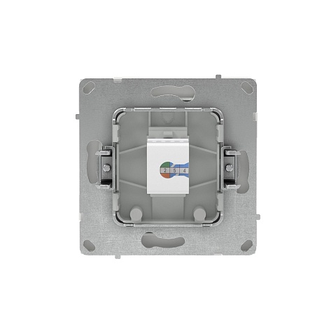 DKC KANT Компьютерная розетка RJ-45 без шторки, кат.6А одинарная,белый песок