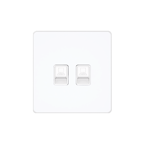 Systeme Electric Systeme Infinity Арктический лед Розетка информационная RJ-45 кат.5e 2-я