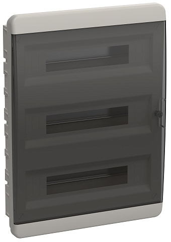 IEK TEKFOR Корпус пласт. ЩРВ-П-54 IP41 черн. прозр. дверь