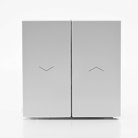 Systeme Electric ArtGallery Белый Выключатель 2-клавишный для жалюзи, 2х сх.4, 10А, механизм, быстрозажим. клем.