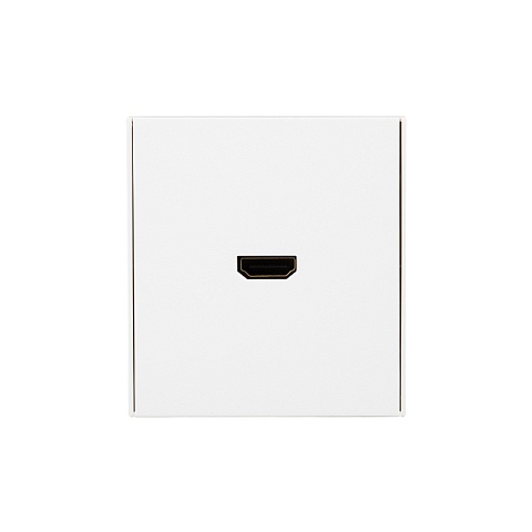 KRANZ STRONG Розетка HDMI с/у жемчуг , с 1-пост. рамкой