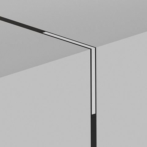 Denkirs DK8015-BK Угловой трековый светильник SMART LINEAR со светодиодом, L312*312, 220V, 18W, 3000-6000К, 120°, IP20, черный