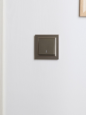 IEK BRITE Рамка 1-местная IP44 РУ-1-БрШ-44 шампань