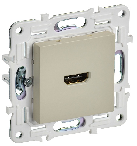 IEK SKANDY Бежевый Розетка HDMI SK-H01B
