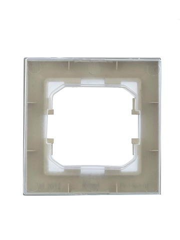 IEK BRITE Рамка 1-местная IP44 РУ-1-БрА-44 алюминий