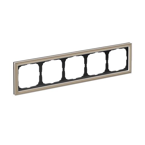 Systeme Electric ArtGallery Pure Органическое стекло Шампань Рамка 5-ая