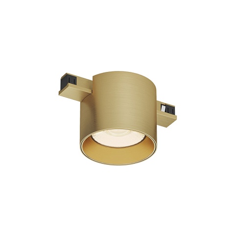 Denkirs DK5743-SB Светильник для трека SHINE SPOT со светодиодом, D70*H60, 48V DC, 8W, RA≥90, 3000K, IP20, сатинированная латунь, алюминий