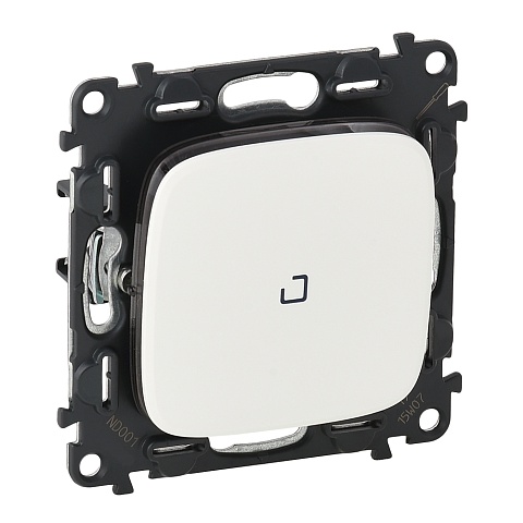 Legrand Valena ALLURE DIY Бел Переключатель 1-клавишный с подсветкой 10А 250В