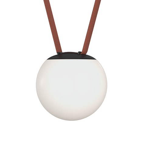 Denkirs DK5551-BK Трековый светильник Belty Orb со светодиодом d150mm H147mm 48V 10W 120° 3000K IP20 черный пластик