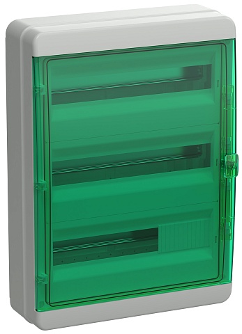 IEK TEKFOR Корпус пласт. КМПн-54 IP65 зелен. прозр. дверь