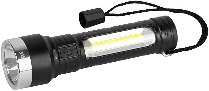 ЭРА Светодиодный фонарь  UA-501 универсальный, аккумуляторный, COB+LED, 5 Вт, резина
