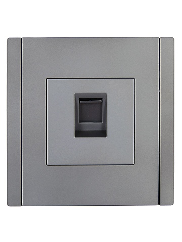 IEK FORTE&PIANO Сталь Розетка комп. RJ45 кат.5E FP532