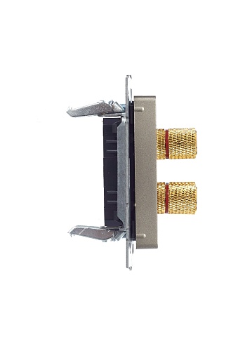 IEK BRITE BASE Шампань Аудиорозетка 4-мест. РА10-БрШ