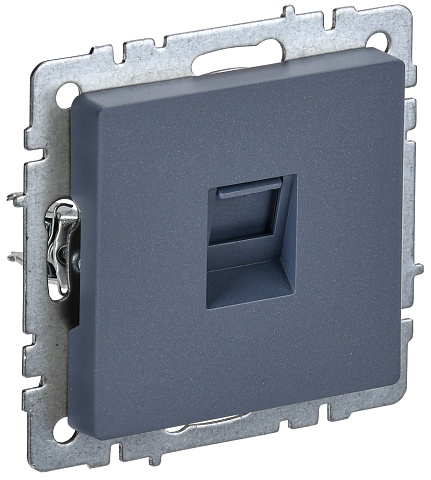 IEK BRITE Розетка компьютерная RJ45 кат.5E РК10-БрМ маренго