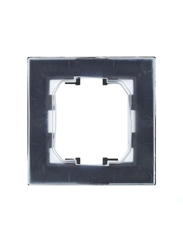 IEK BRITE Рамка 1-местная IP44 РУ-1-БрС-44 сталь
