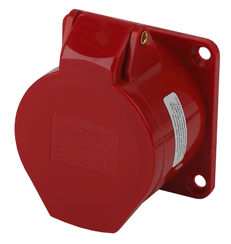 ЭРА Розетка R(IN)-16-3P-PE-N-IP44 стационарная внутренняя 415 3Р+РЕ+N 16А 380В IP44